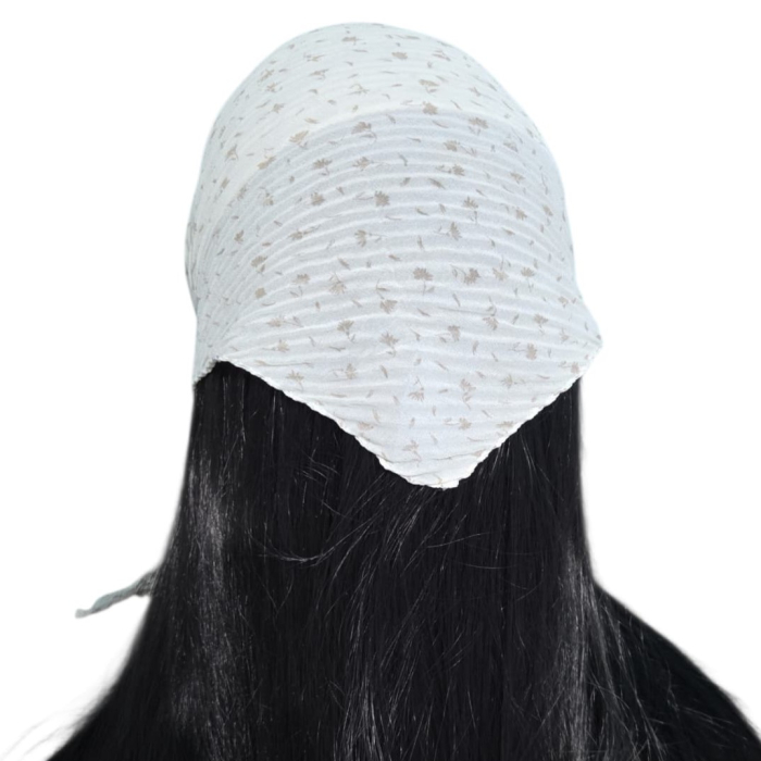 Baticut plisat elegant pentru biserica, material usor si confortabil, model feminin, Ivory Meadow [2]