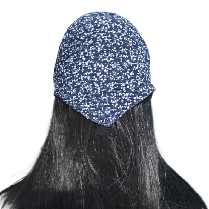 Baticut plisat elegant pentru biserica, material usor si confortabil, model feminin, Navy Speckle [2]