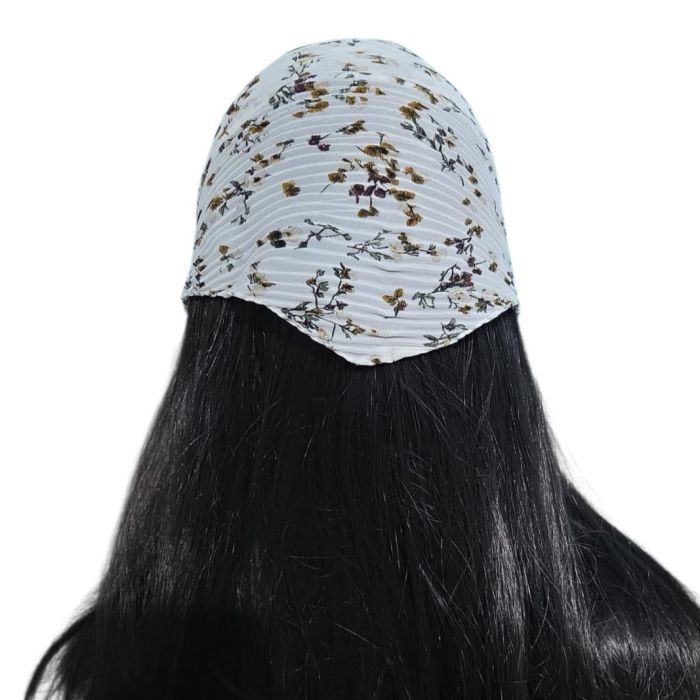 Baticut plisat elegant pentru biserica, material usor si confortabil, model feminin, Earth Bloom [2]