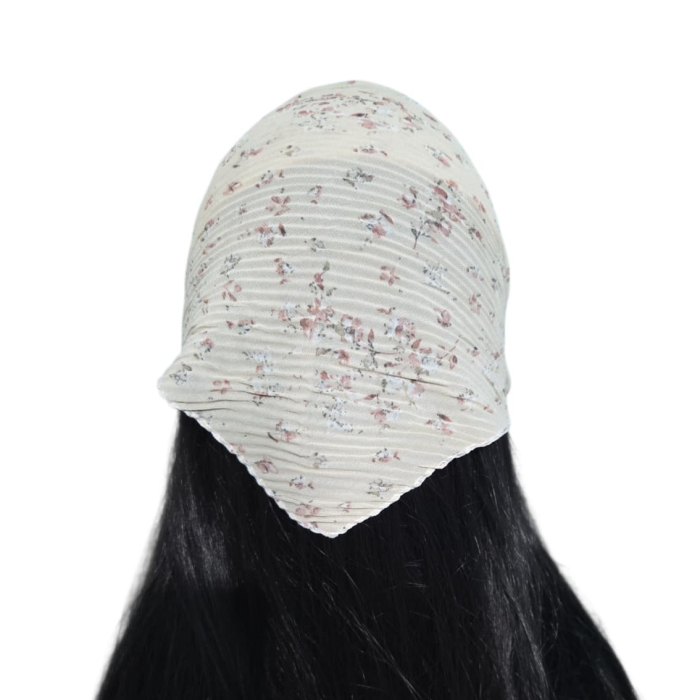 Baticut plisat elegant pentru biserica, material usor si confortabil, model feminin, Delicate Meadow [2]