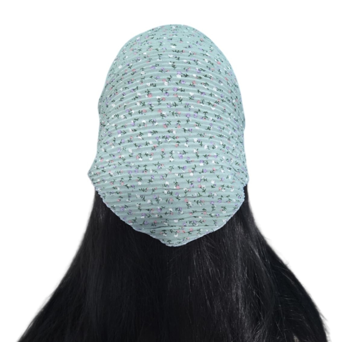 Baticut plisat elegant pentru biserica, material usor si confortabil, model feminin, Green Whisper [2]