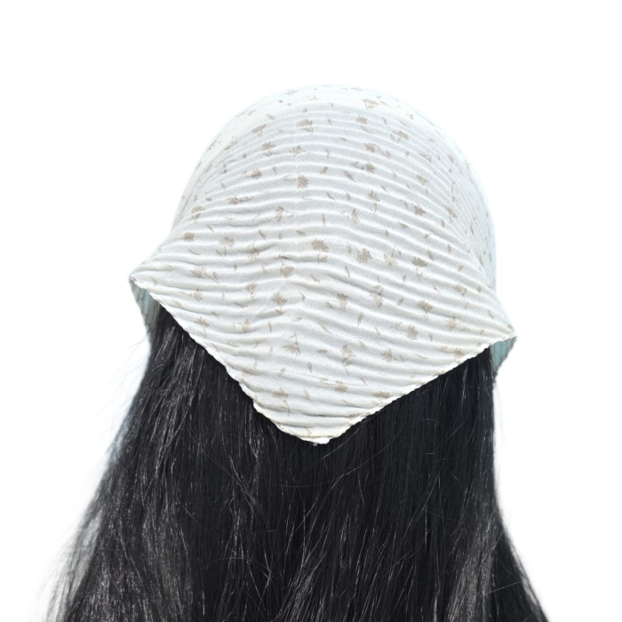 Baticut plisat elegant pentru biserica, material usor si confortabil, model feminin, Soft Sand [2]