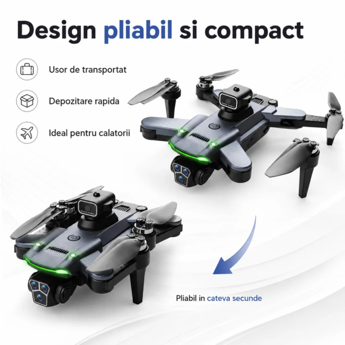 Drona S166 4K cu Camera Dubla, Motor Brushless, Evitare Obstacole, Pliabila, Negru, gadget modern - imagine principala produs|Drona S166 4K cu Camera Dubla, Motor Brushless, Evitare Obstacole, Pliabila, Negru, gadget modern - detaliu produs 2|Drona S166 4K cu Camera Dubla, Motor Brushless, Evitare Obstacole, Pliabila, Negru, gadget modern - detaliu produs 3|Drona S166 4K cu Camera Dubla, Motor Brushless, Evitare Obstacole, Pliabila, Negru, gadget modern - detaliu produs 4|Drona S166 4K cu Camera Dubla, Motor Brushless, Evitare Obstacole, Pliabila, Negru, gadget modern - detaliu produs 5|Drona S166 4K cu Camera Dubla, Motor Brushless, Evitare Obstacole, Pliabila, Negru, gadget modern - detaliu produs 6|Drona S166 4K cu Camera Dubla, Motor Brushless, Evitare Obstacole, Pliabila, Negru, gadget modern - detaliu produs 7|Drona S166 4K cu Camera Dubla, Motor Brushless, Evitare Obstacole, Pliabila, Negru, gadget modern - detaliu produs 8 [4]
