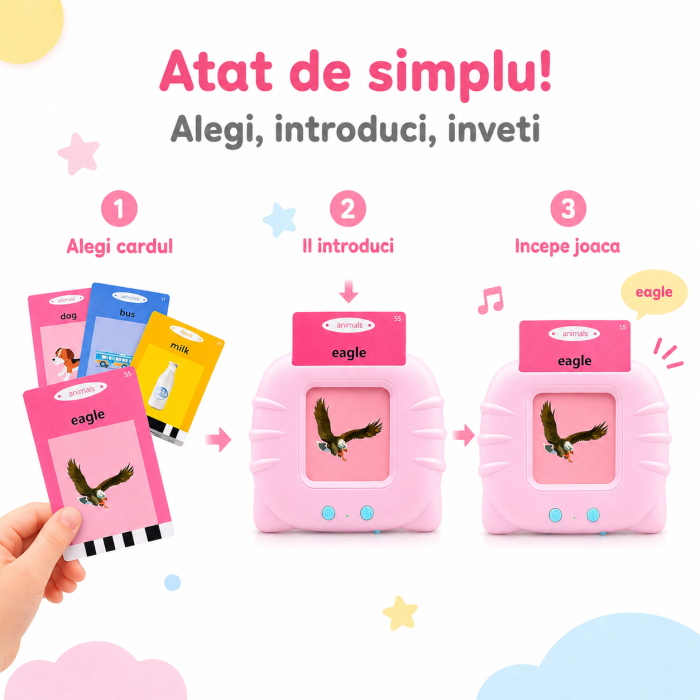 Jucarie educativa Montessori, cititor carduri, 112 carduri/224 cuvinte, roz, pentru copii - imagine principala produs|Jucarie educativa Montessori, cititor carduri, 112 carduri/224 cuvinte, roz, pentru copii - detaliu produs 2|Jucarie educativa Montessori, cititor carduri, 112 carduri/224 cuvinte, roz, pentru copii - detaliu produs 3|Jucarie educativa Montessori, cititor carduri, 112 carduri/224 cuvinte, roz, pentru copii - detaliu produs 4|Jucarie educativa Montessori, cititor carduri, 112 carduri/224 cuvinte, roz, pentru copii - detaliu produs 5|Jucarie educativa Montessori, cititor carduri, 112 carduri/224 cuvinte, roz, pentru copii - detaliu produs 6|Jucarie educativa Montessori, cititor carduri, 112 carduri/224 cuvinte, roz, pentru copii - detaliu produs 7 [3]