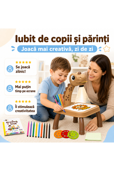 Masa de Desen cu Videoproiector Girafa, 32 Imagini, LED, Muzica, pentru copii - imagine principala produs|Masa de Desen cu Videoproiector Girafa, 32 Imagini, LED, Muzica, pentru copii - detaliu produs 2|Masa de Desen cu Videoproiector Girafa, 32 Imagini, LED, Muzica, pentru copii - detaliu produs 3|Masa de Desen cu Videoproiector Girafa, 32 Imagini, LED, Muzica, pentru copii - detaliu produs 4|Masa de Desen cu Videoproiector Girafa, 32 Imagini, LED, Muzica, pentru copii - detaliu produs 5|Masa de Desen cu Videoproiector Girafa, 32 Imagini, LED, Muzica, pentru copii - detaliu produs 6|Masa de Desen cu Videoproiector Girafa, 32 Imagini, LED, Muzica, pentru copii - detaliu produs 7 [5]