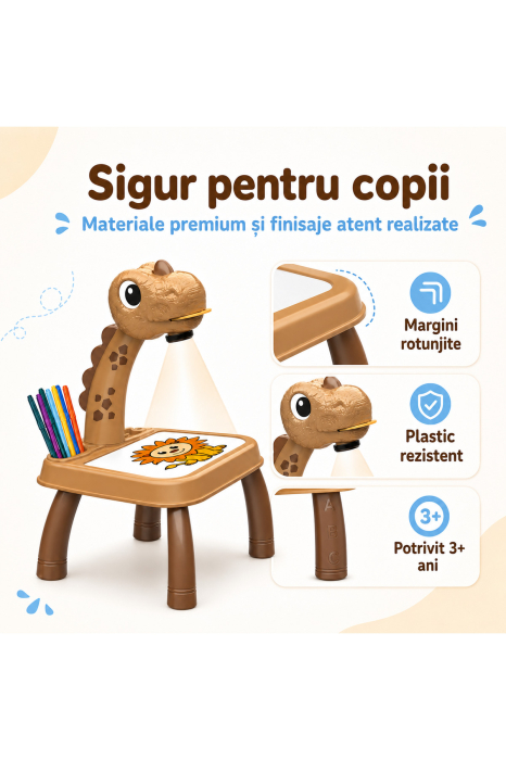 Masa de Desen cu Videoproiector Girafa, 32 Imagini, LED, Muzica, pentru copii - imagine principala produs|Masa de Desen cu Videoproiector Girafa, 32 Imagini, LED, Muzica, pentru copii - detaliu produs 2|Masa de Desen cu Videoproiector Girafa, 32 Imagini, LED, Muzica, pentru copii - detaliu produs 3|Masa de Desen cu Videoproiector Girafa, 32 Imagini, LED, Muzica, pentru copii - detaliu produs 4|Masa de Desen cu Videoproiector Girafa, 32 Imagini, LED, Muzica, pentru copii - detaliu produs 5|Masa de Desen cu Videoproiector Girafa, 32 Imagini, LED, Muzica, pentru copii - detaliu produs 6|Masa de Desen cu Videoproiector Girafa, 32 Imagini, LED, Muzica, pentru copii - detaliu produs 7 [4]
