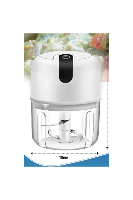 Mini tocator electric 250 ml, 3 lame inox, incarcare USB, compact, Alb - imagine principala produs|Mini tocator electric 250 ml, 3 lame inox, incarcare USB, compact, Alb - detaliu produs 2|Mini tocator electric 250 ml, 3 lame inox, incarcare USB, compact, Alb - detaliu produs 3|Mini tocator electric 250 ml, 3 lame inox, incarcare USB, compact, Alb - detaliu produs 4|Mini tocator electric 250 ml, 3 lame inox, incarcare USB, compact, Alb - detaliu produs 5|Mini tocator electric 250 ml, 3 lame inox, incarcare USB, compact, Alb - detaliu produs 6|Mini tocator electric 250 ml, 3 lame inox, incarcare USB, compact, Alb - detaliu produs 7 [3]