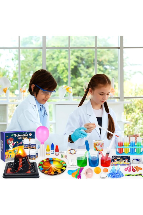 Set Laborator de Stiinta pentru Copii, Design Interactiv, 100+ Activitati, Dezvoltare STEM - imagine principala produs [5]