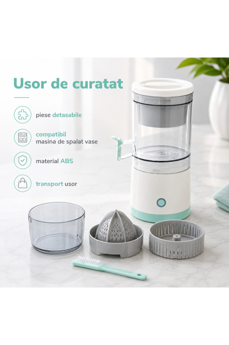 Storcator electric citrice cu componente detasabile usor de curatat