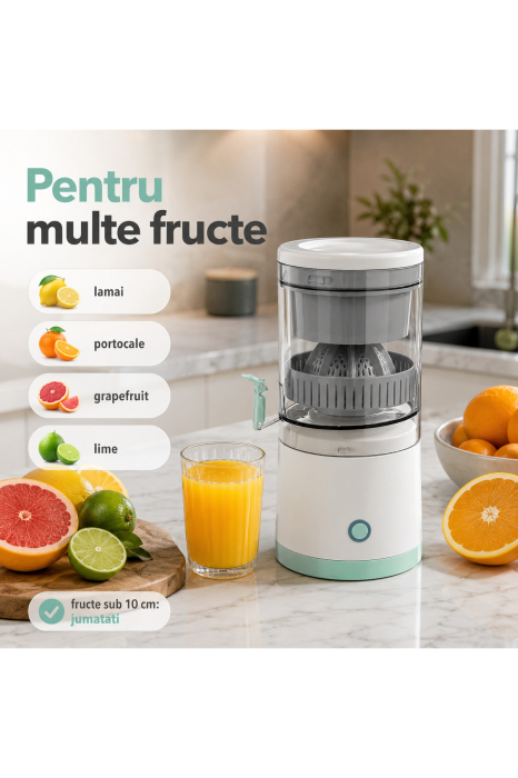 Mod de utilizare storcator electric de citrice portabil