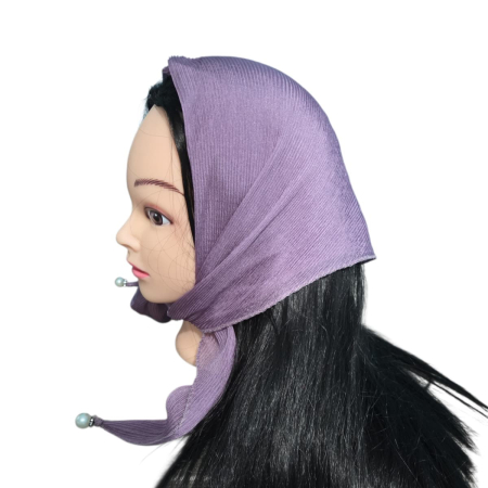 Baticute Plisate Mari - Batic Perla Elegance mov – batic plisat mare elegant cu perla