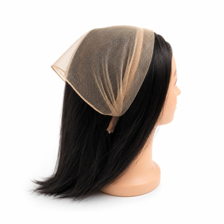Baticute  simple pe coronita/cordeluta - Baticut din tulle pe coronita, model simplu Bej Natural, accesoriu de cap feminin si comod