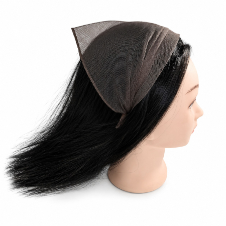 Baticute  simple pe coronita/cordeluta - Baticut din tulle pe coronita, model simplu Cappuccino, accesoriu de cap feminin si comod