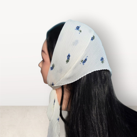 Baticut plisat elegant pentru biserica, material usor si confortabil, model feminin, Daisy Bloom [0]