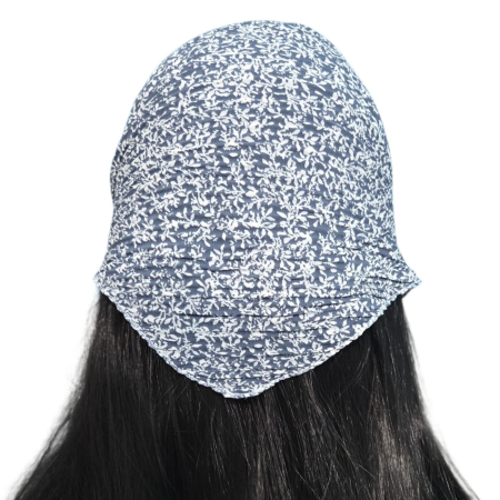 Baticut plisat elegant pentru biserica, material usor si confortabil, model feminin, Blue Mist [1]