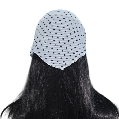 Baticut plisat elegant pentru biserica, material usor si confortabil, model feminin, Pure Dots [1]