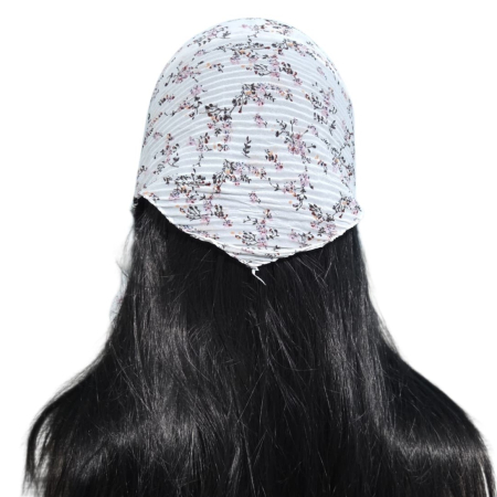 Baticut plisat elegant pentru biserica, material usor si confortabil, model feminin, Pink Whisper [1]