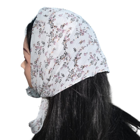 Baticute & Cordelute - Baticut plisat elegant pentru biserica, material usor si confortabil, model feminin, Pink Whisper