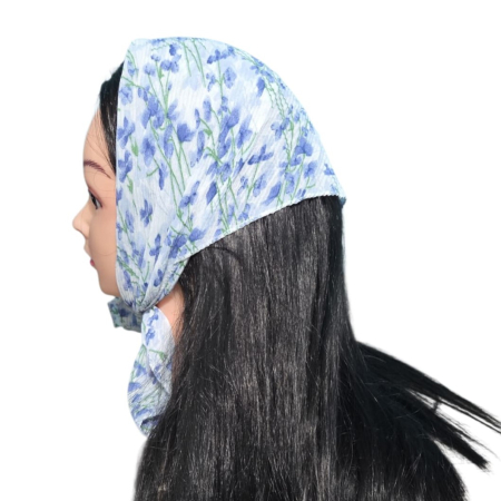 Baticute & Cordelute - Baticut plisat elegant pentru biserica, material usor si confortabil, model feminin, Provence Bloom