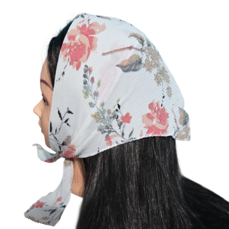 Baticute & Cordelute - Baticut plisat elegant pentru biserica, material usor si confortabil, model feminin, Petal Story