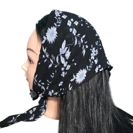 Baticute & Cordelute - Baticut plisat elegant pentru biserica, material usor si confortabil, model feminin, Moonlight Floral