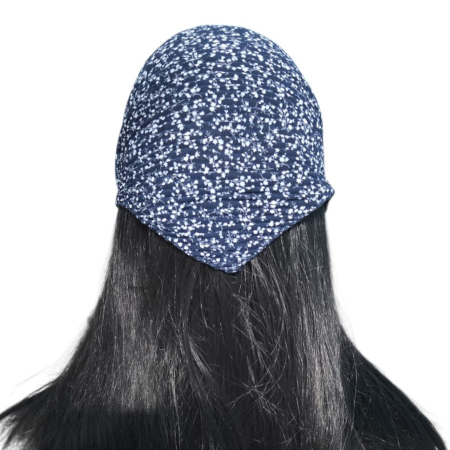 Baticut plisat elegant pentru biserica, material usor si confortabil, model feminin, Navy Speckle [1]