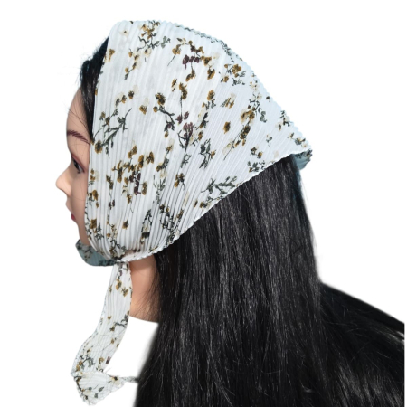 Baticute & Cordelute - Baticut plisat elegant pentru biserica, material usor si confortabil, model feminin, Earth Bloom