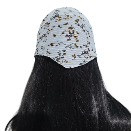 Baticut plisat elegant pentru biserica, material usor si confortabil, model feminin, Earth Bloom [1]