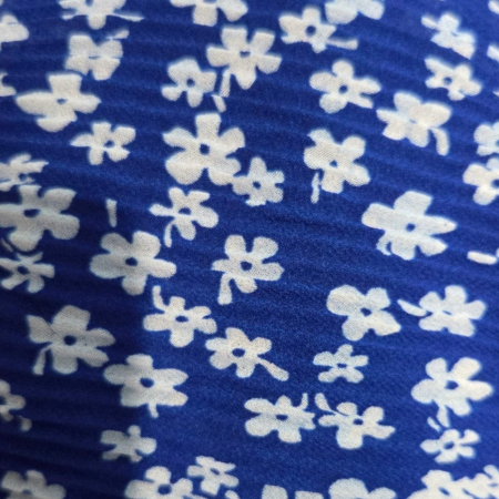 Baticut plisat elegant pentru biserica, material usor si confortabil, model feminin, Azure Floral [1]