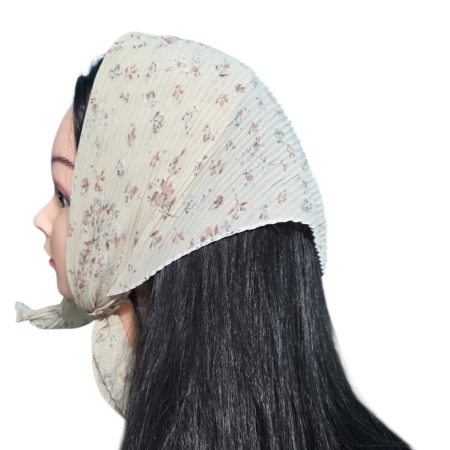 Baticute & Cordelute - Baticut plisat elegant pentru biserica, material usor si confortabil, model feminin, Delicate Meadow