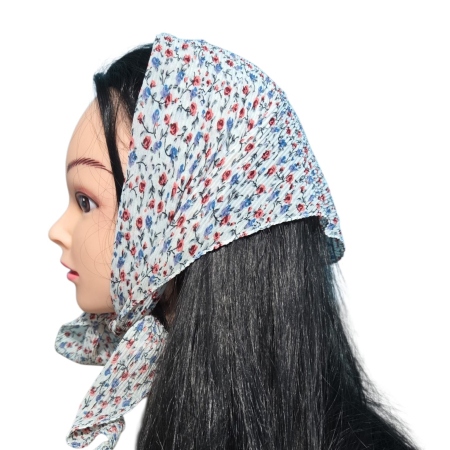 Baticute & Cordelute - Baticut plisat elegant pentru biserica, material usor si confortabil, model feminin, Tiny Blooms