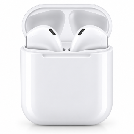 Casti wireless TWS i12 albe cu Bluetooth 5.0, control Touch, microfon si cutie de incarcare, compatibile Android si iOS. [7]