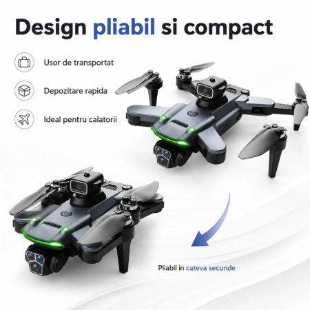 Drona S166 4K cu Camera Dubla, Motor Brushless, Evitare Obstacole, Pliabila, Negru, gadget modern - imagine principala produs|Drona S166 4K cu Camera Dubla, Motor Brushless, Evitare Obstacole, Pliabila, Negru, gadget modern - detaliu produs 2|Drona S166 4K cu Camera Dubla, Motor Brushless, Evitare Obstacole, Pliabila, Negru, gadget modern - detaliu produs 3|Drona S166 4K cu Camera Dubla, Motor Brushless, Evitare Obstacole, Pliabila, Negru, gadget modern - detaliu produs 4|Drona S166 4K cu Camera Dubla, Motor Brushless, Evitare Obstacole, Pliabila, Negru, gadget modern - detaliu produs 5|Drona S166 4K cu Camera Dubla, Motor Brushless, Evitare Obstacole, Pliabila, Negru, gadget modern - detaliu produs 6|Drona S166 4K cu Camera Dubla, Motor Brushless, Evitare Obstacole, Pliabila, Negru, gadget modern - detaliu produs 7|Drona S166 4K cu Camera Dubla, Motor Brushless, Evitare Obstacole, Pliabila, Negru, gadget modern - detaliu produs 8 [3]