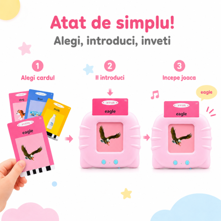 Jucarie educativa Montessori, cititor carduri, 112 carduri/224 cuvinte, roz, pentru copii - imagine principala produs|Jucarie educativa Montessori, cititor carduri, 112 carduri/224 cuvinte, roz, pentru copii - detaliu produs 2|Jucarie educativa Montessori, cititor carduri, 112 carduri/224 cuvinte, roz, pentru copii - detaliu produs 3|Jucarie educativa Montessori, cititor carduri, 112 carduri/224 cuvinte, roz, pentru copii - detaliu produs 4|Jucarie educativa Montessori, cititor carduri, 112 carduri/224 cuvinte, roz, pentru copii - detaliu produs 5|Jucarie educativa Montessori, cititor carduri, 112 carduri/224 cuvinte, roz, pentru copii - detaliu produs 6|Jucarie educativa Montessori, cititor carduri, 112 carduri/224 cuvinte, roz, pentru copii - detaliu produs 7 [2]