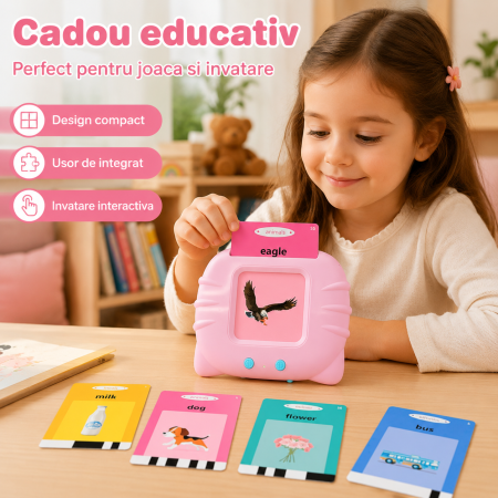 Jucarie educativa Montessori, cititor carduri, 112 carduri/224 cuvinte, roz, pentru copii - imagine principala produs|Jucarie educativa Montessori, cititor carduri, 112 carduri/224 cuvinte, roz, pentru copii - detaliu produs 2|Jucarie educativa Montessori, cititor carduri, 112 carduri/224 cuvinte, roz, pentru copii - detaliu produs 3|Jucarie educativa Montessori, cititor carduri, 112 carduri/224 cuvinte, roz, pentru copii - detaliu produs 4|Jucarie educativa Montessori, cititor carduri, 112 carduri/224 cuvinte, roz, pentru copii - detaliu produs 5|Jucarie educativa Montessori, cititor carduri, 112 carduri/224 cuvinte, roz, pentru copii - detaliu produs 6|Jucarie educativa Montessori, cititor carduri, 112 carduri/224 cuvinte, roz, pentru copii - detaliu produs 7 [4]