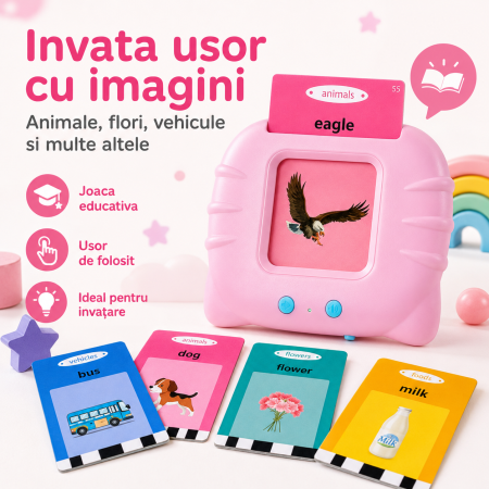 Jucarie educativa Montessori, cititor carduri, 112 carduri/224 cuvinte, roz, pentru copii - imagine principala produs|Jucarie educativa Montessori, cititor carduri, 112 carduri/224 cuvinte, roz, pentru copii - detaliu produs 2|Jucarie educativa Montessori, cititor carduri, 112 carduri/224 cuvinte, roz, pentru copii - detaliu produs 3|Jucarie educativa Montessori, cititor carduri, 112 carduri/224 cuvinte, roz, pentru copii - detaliu produs 4|Jucarie educativa Montessori, cititor carduri, 112 carduri/224 cuvinte, roz, pentru copii - detaliu produs 5|Jucarie educativa Montessori, cititor carduri, 112 carduri/224 cuvinte, roz, pentru copii - detaliu produs 6|Jucarie educativa Montessori, cititor carduri, 112 carduri/224 cuvinte, roz, pentru copii - detaliu produs 7 [1]