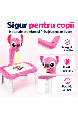 Masa de desen cu proiector Stitch, roz, 24 modele, 12 carioci, pentru copii - imagine principala produs|Masa de desen cu proiector Stitch, roz, 24 modele, 12 carioci, pentru copii - detaliu produs 2|Masa de desen cu proiector Stitch, roz, 24 modele, 12 carioci, pentru copii - detaliu produs 3|Masa de desen cu proiector Stitch, roz, 24 modele, 12 carioci, pentru copii - detaliu produs 4|Masa de desen cu proiector Stitch, roz, 24 modele, 12 carioci, pentru copii - detaliu produs 5|Masa de desen cu proiector Stitch, roz, 24 modele, 12 carioci, pentru copii - detaliu produs 6|Masa de desen cu proiector Stitch, roz, 24 modele, 12 carioci, pentru copii - detaliu produs 7 [4]