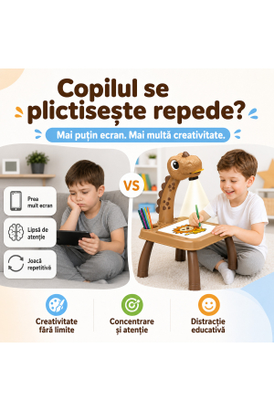 Masa de Desen cu Videoproiector Girafa, 32 Imagini, LED, Muzica, pentru copii - imagine principala produs|Masa de Desen cu Videoproiector Girafa, 32 Imagini, LED, Muzica, pentru copii - detaliu produs 2|Masa de Desen cu Videoproiector Girafa, 32 Imagini, LED, Muzica, pentru copii - detaliu produs 3|Masa de Desen cu Videoproiector Girafa, 32 Imagini, LED, Muzica, pentru copii - detaliu produs 4|Masa de Desen cu Videoproiector Girafa, 32 Imagini, LED, Muzica, pentru copii - detaliu produs 5|Masa de Desen cu Videoproiector Girafa, 32 Imagini, LED, Muzica, pentru copii - detaliu produs 6|Masa de Desen cu Videoproiector Girafa, 32 Imagini, LED, Muzica, pentru copii - detaliu produs 7 [2]