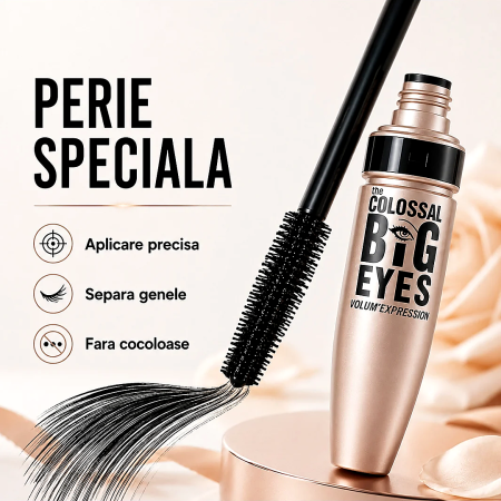 Mascara volum & separare, efect evantai, waterproof, formula cremoasa, Negru, pentru rutina beauty - imagine principala produs|Mascara volum & separare, efect evantai, waterproof, formula cremoasa, Negru, pentru rutina beauty - detaliu produs 2|Mascara volum & separare, efect evantai, waterproof, formula cremoasa, Negru, pentru rutina beauty - detaliu produs 3|Mascara volum & separare, efect evantai, waterproof, formula cremoasa, Negru, pentru rutina beauty - detaliu produs 4|Mascara volum & separare, efect evantai, waterproof, formula cremoasa, Negru, pentru rutina beauty - detaliu produs 5|Mascara volum & separare, efect evantai, waterproof, formula cremoasa, Negru, pentru rutina beauty - detaliu produs 6|Mascara volum & separare, efect evantai, waterproof, formula cremoasa, Negru, pentru rutina beauty - detaliu produs 7 [3]
