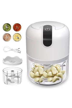 Mini tocator electric 250 ml, 3 lame inox, incarcare USB, compact, Alb - imagine principala produs|Mini tocator electric 250 ml, 3 lame inox, incarcare USB, compact, Alb - detaliu produs 2|Mini tocator electric 250 ml, 3 lame inox, incarcare USB, compact, Alb - detaliu produs 3|Mini tocator electric 250 ml, 3 lame inox, incarcare USB, compact, Alb - detaliu produs 4|Mini tocator electric 250 ml, 3 lame inox, incarcare USB, compact, Alb - detaliu produs 5|Mini tocator electric 250 ml, 3 lame inox, incarcare USB, compact, Alb - detaliu produs 6|Mini tocator electric 250 ml, 3 lame inox, incarcare USB, compact, Alb - detaliu produs 7 [5]