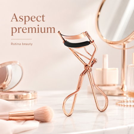 Ondulator gene profesional, design compact, material premium, Rose Gold, Auriu - imagine principala produs [3]