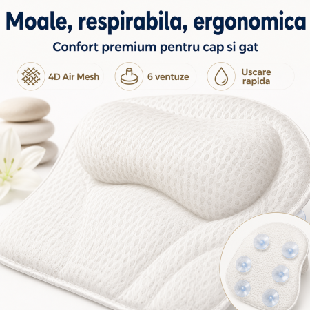 Perna baie ergonomica 4D Air Mesh pentru cada [2]