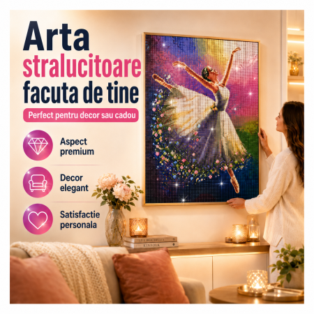 Set Broderie cu Diamante 5D 30x40 cm, Pictura Diamantata Multicolor, Kit DIY Decorativ - imagine principala produs|Set Broderie cu Diamante 5D 30x40 cm, Pictura Diamantata Multicolor, Kit DIY Decorativ - detaliu produs 2|Set Broderie cu Diamante 5D 30x40 cm, Pictura Diamantata Multicolor, Kit DIY Decorativ - detaliu produs 3|Set Broderie cu Diamante 5D 30x40 cm, Pictura Diamantata Multicolor, Kit DIY Decorativ - detaliu produs 4|Set Broderie cu Diamante 5D 30x40 cm, Pictura Diamantata Multicolor, Kit DIY Decorativ - detaliu produs 5|Set Broderie cu Diamante 5D 30x40 cm, Pictura Diamantata Multicolor, Kit DIY Decorativ - detaliu produs 6 [3]