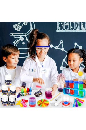 Set Laborator de Stiinta pentru Copii, Design Interactiv, 100+ Activitati, Dezvoltare STEM - imagine principala produs [1]