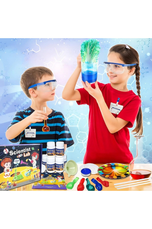 Set Laborator de Stiinta pentru Copii, Design Interactiv, 100+ Activitati, Dezvoltare STEM - imagine principala produs [2]