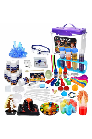 Educative si STEM - Set Laborator de Stiinta pentru Copii, Design Interactiv, 100+ Activitati, Dezvoltare STEM - imagine principala produs