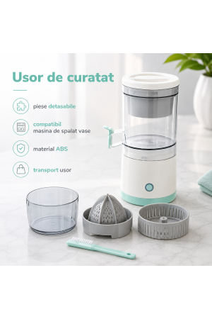 Storcator electric de citrice portabil 45W 500 ml USB-C [4]