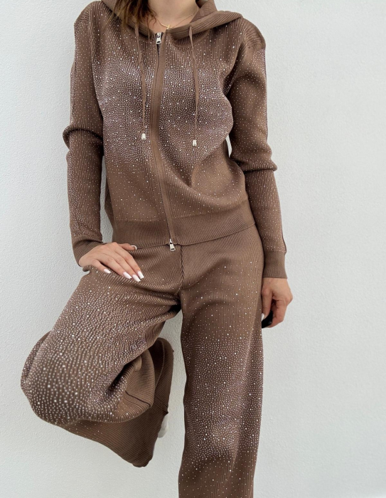 Compleu Tricot Premium Alb [3]