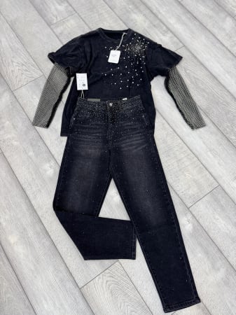 Blugi Kendra cu strasuri [1]