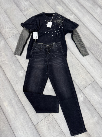 Bluze - Bluză cu strasuri